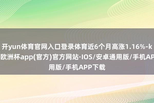 开yun体育官网入口登录体育近6个月高涨1.16%-kaiyun欧洲杯app(官方)官方网站·IOS/安卓通用版/手机APP下载