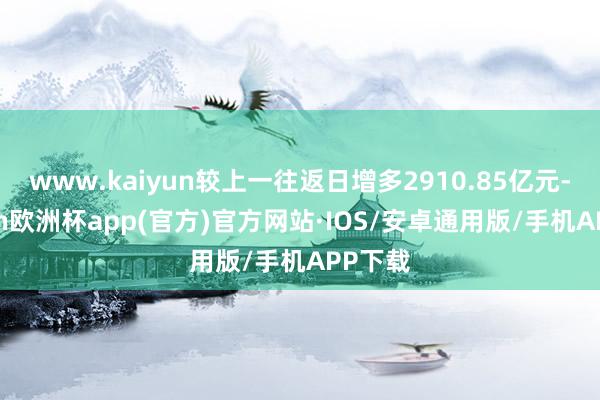 www.kaiyun较上一往返日增多2910.85亿元-kaiyun欧洲杯app(官方)官方网站·IOS/安卓通用版/手机APP下载