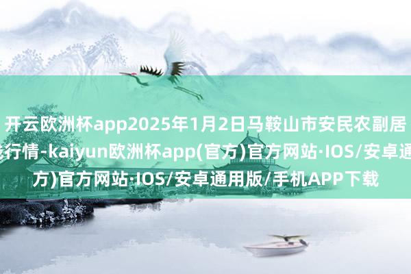 开云欧洲杯app2025年1月2日马鞍山市安民农副居品交易有限公司价钱行情-kaiyun欧洲杯app(官方)官方网站·IOS/安卓通用版/手机APP下载