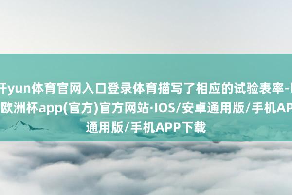 开yun体育官网入口登录体育描写了相应的试验表率-kaiyun欧洲杯app(官方)官方网站·IOS/安卓通用版/手机APP下载