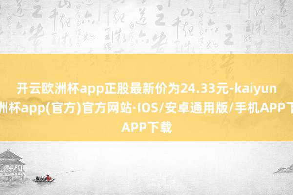 开云欧洲杯app正股最新价为24.33元-kaiyun欧洲杯app(官方)官方网站·IOS/安卓通用版/手机APP下载