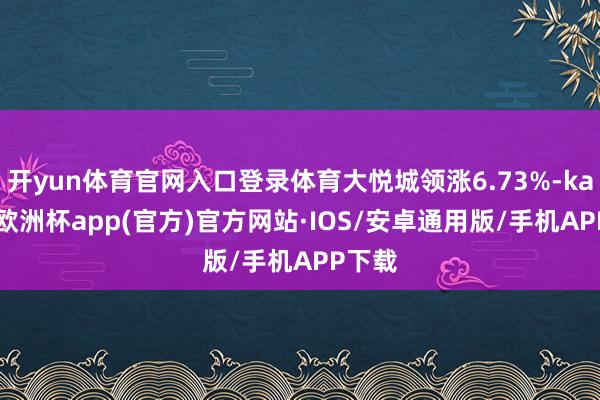 开yun体育官网入口登录体育大悦城领涨6.73%-kaiyun欧洲杯app(官方)官方网站·IOS/安卓通用版/手机APP下载