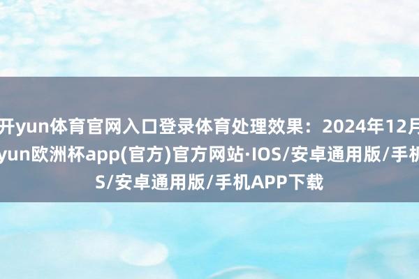 开yun体育官网入口登录体育处理效果:2024年12月25日-kaiyun欧洲杯app(官方)官方网站·IOS/安卓通用版/手机APP下载