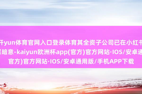 开yun体育官网入口登录体育其全资子公司已在小红书开设店铺；兆讯传媒暗意-kaiyun欧洲杯app(官方)官方网站·IOS/安卓通用版/手机APP下载