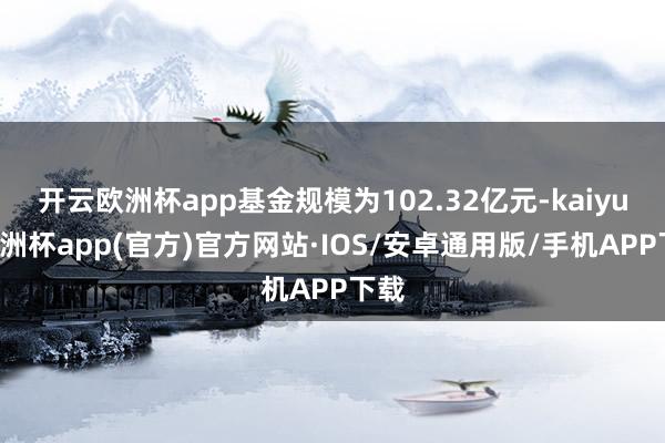 开云欧洲杯app基金规模为102.32亿元-kaiyun欧洲杯app(官方)官方网站·IOS/安卓通用版/手机APP下载