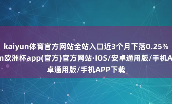 kaiyun体育官方网站全站入口近3个月下落0.25%-kaiyun欧洲杯app(官方)官方网站·IOS/安卓通用版/手机APP下载